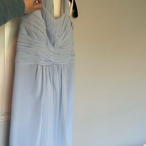 David's Bridal light blue dress, size 16